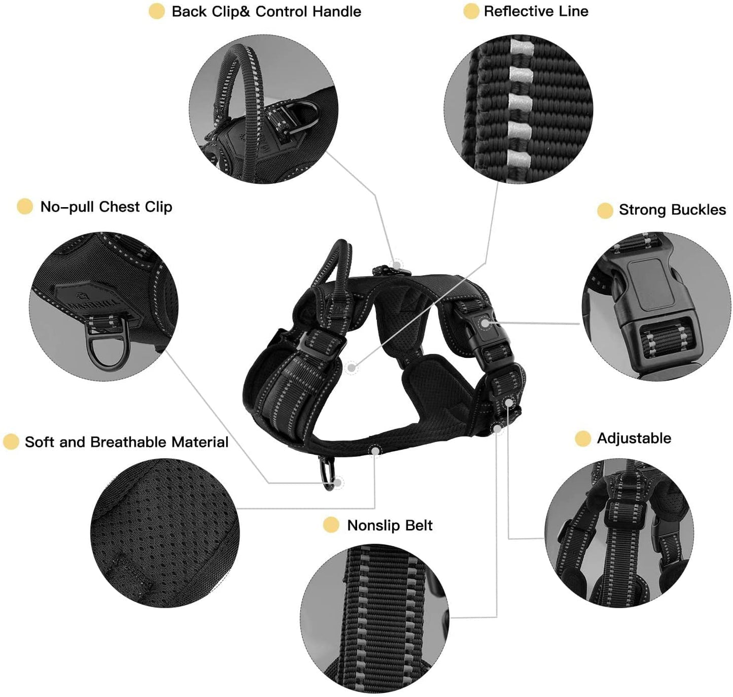 Breathable Reflective Pet Harness Vest