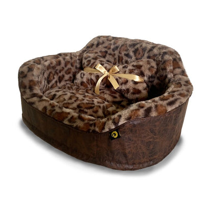 Leopard Princess Cat Dog Bed